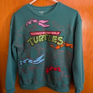 Nickelodeon TMNT Graphic Crewneck Sweater - Green and Red